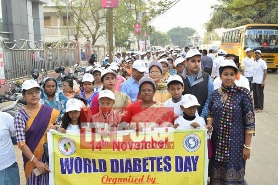 Rally conduced to mark World Diabetes Day 